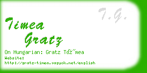 timea gratz business card